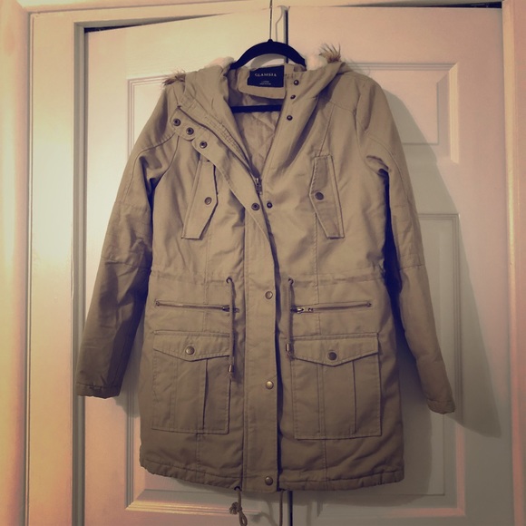 Glamsia Jackets & Blazers - Tan Coat with hood